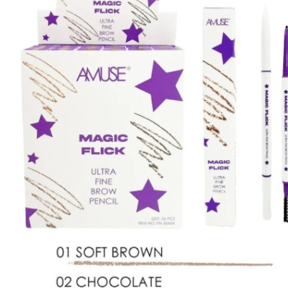 Amuse : MAGIC FLICK - ULTRA FINE BROW PENCIL, 3 DZ - Picture 2 of 2